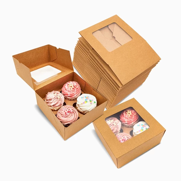 Kraft Cupcake Boxes