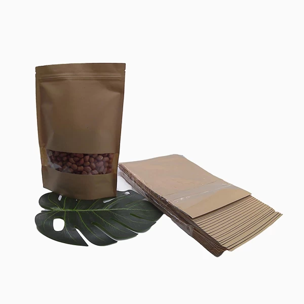 Paper Ziplock Bag With Window