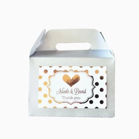 Custom White Gable Boxes